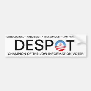 Autocollant De Voiture Obama le despote