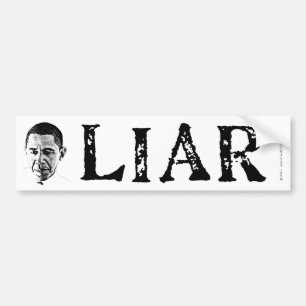 Autocollant De Voiture Obama le menteur
