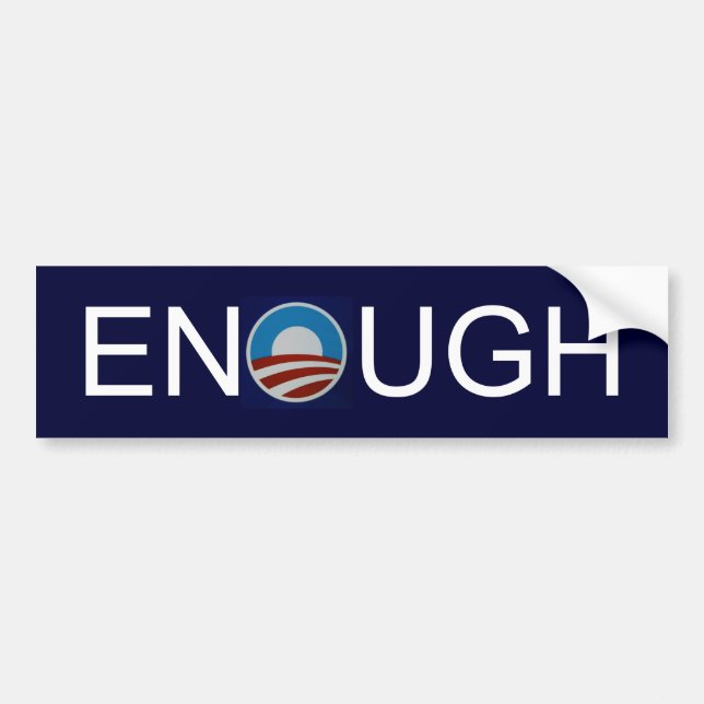 Autocollant De Voiture Obama-logo-712385, ASSEZ (Devant)