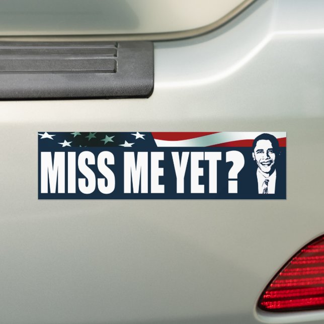 Autocollant De Voiture Obama M'A Déjà Manqué ? (En voiture)