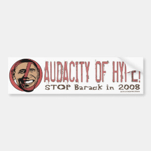 Autocollant De Voiture Obama m'effraye adhésif pour pare-chocs