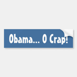 Autocollant De Voiture Obama… Merde d'O ! Adhésif pour pare-chocs