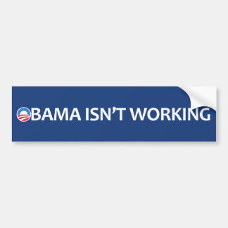 Autocollant De Voiture Obama ne travaille pas