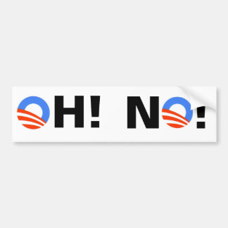 Autocollant De Voiture Obama OH ! NON !