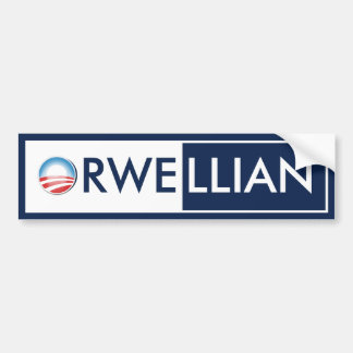 Autocollant De Voiture Obama Orwellien
