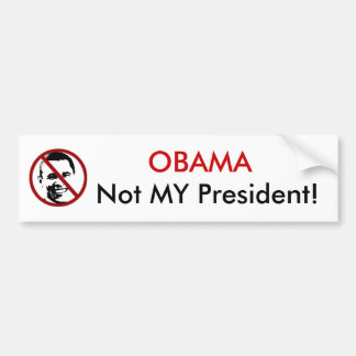 Autocollant De Voiture OBAMA, pas mon président !
