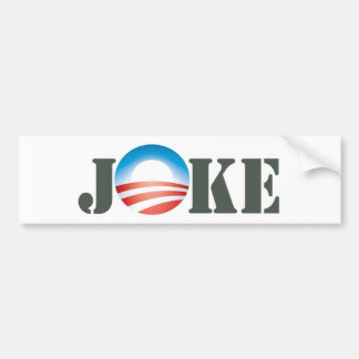 Autocollant De Voiture Obama = plaisanterie