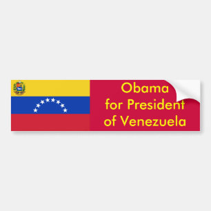 Autocollant De Voiture Obama pour le président du Venezuela