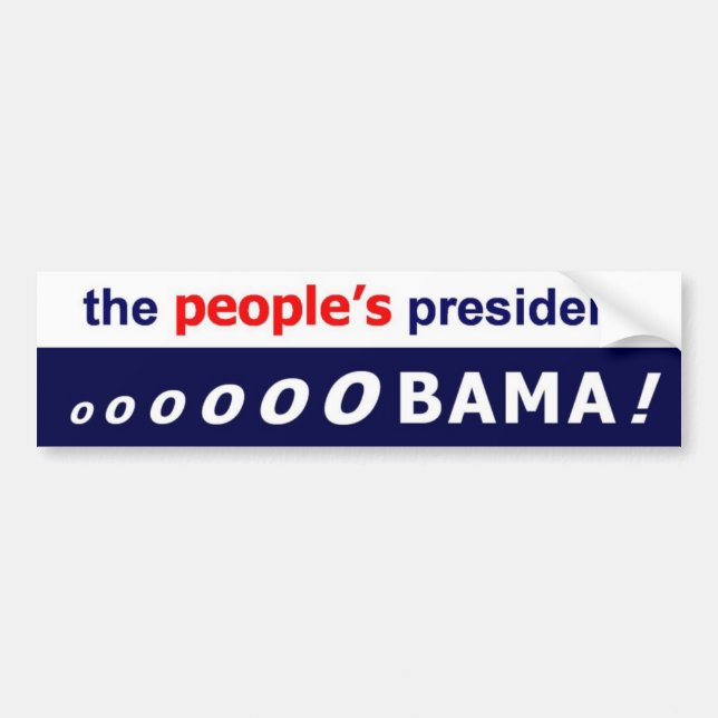 Autocollant De Voiture Obama, président des personnes - adhésif pour (Devant)