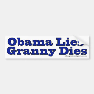 Autocollant De Voiture Obama se trouve des matrices de mamie