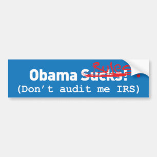 Autocollant De Voiture Obama suce ! errez. Règles !