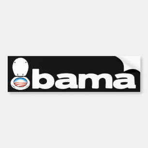 Autocollant De Voiture Obama (toilette)