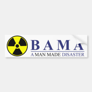 Autocollant De Voiture Obama - un homme a fait la catastrophe : Nucléair