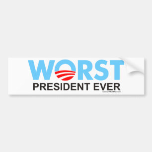 Autocollant De Voiture Obama WorstEver