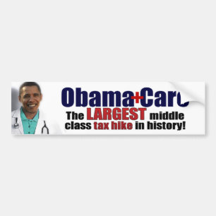 Autocollant De Voiture ObamaCare : Augmentation d'impôts de classe