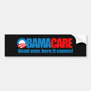 Autocollant De Voiture Obamacare - courbure ici elle vient