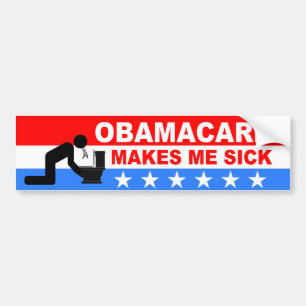Autocollant De Voiture ObamaCare me rend malade