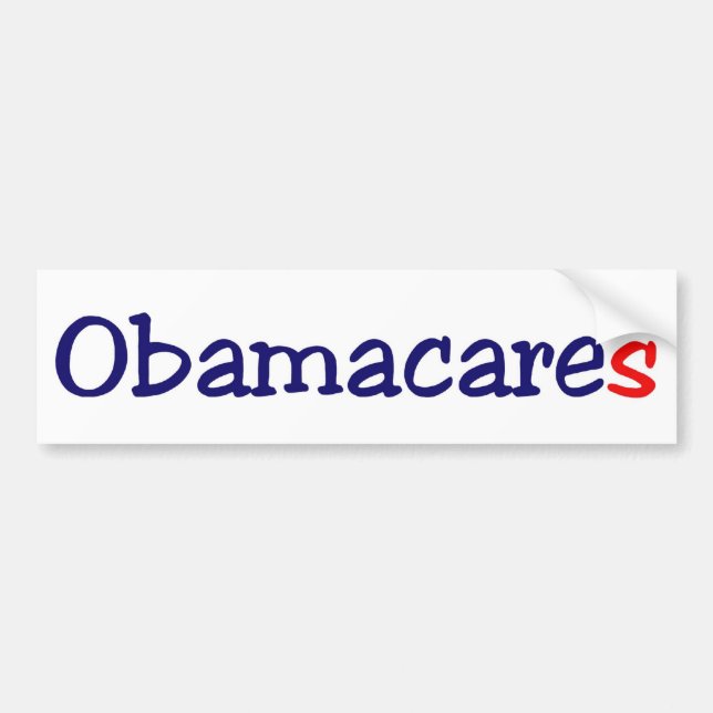 Autocollant De Voiture Obamacares (Devant)