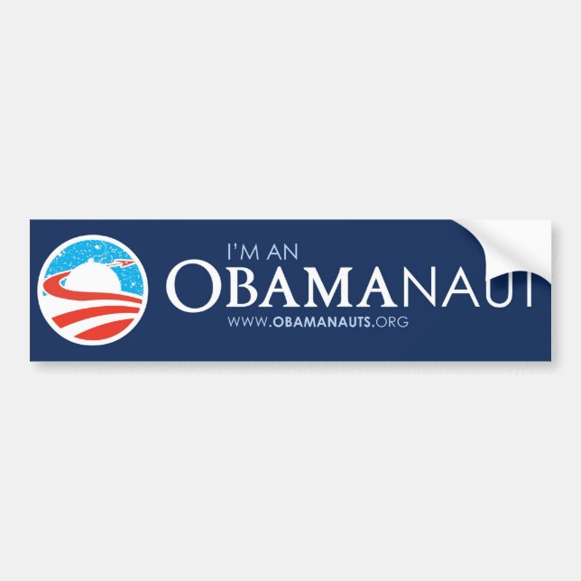 Autocollant De Voiture Obamanauts - adhésif pour pare-chocs (Devant)