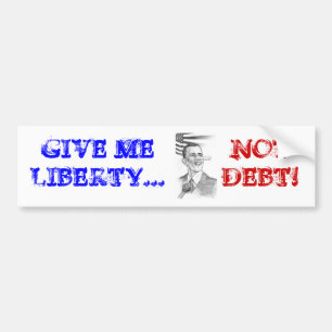 Autocollant De Voiture ObamaPinnochio, ME DONNENT la LIBERTÉ…, PAS DET