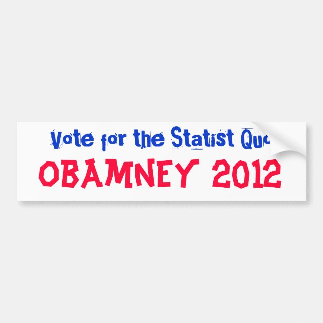 Autocollant De Voiture Obamney 2012 (Devant)