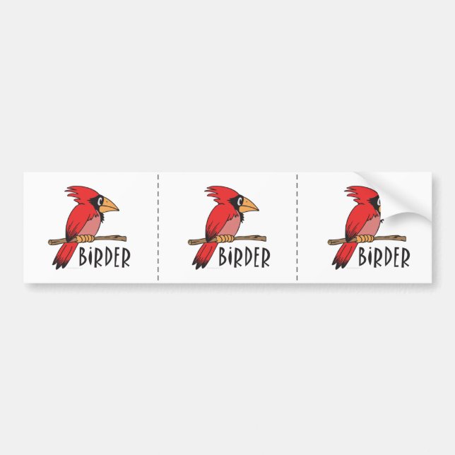 Autocollant De Voiture Observation d'oiseaux (Devant)
