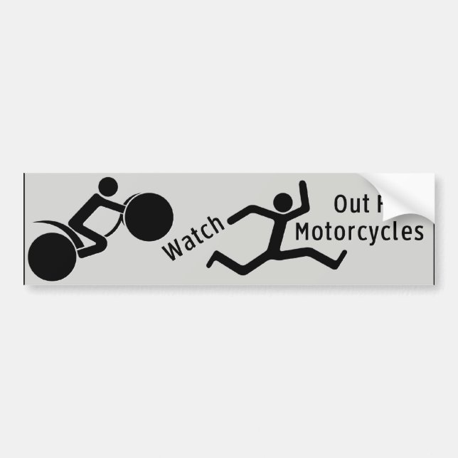 Autocollant De Voiture Observez pour des motos (Devant)