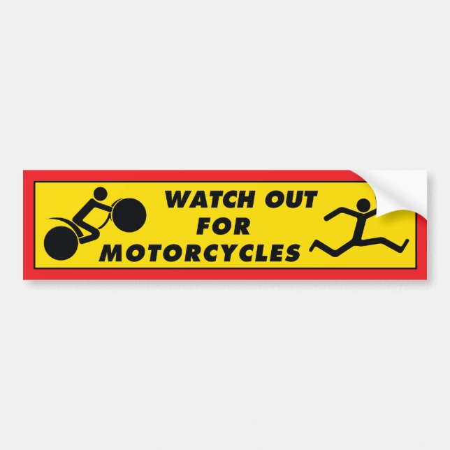 Autocollant De Voiture Observez pour des motos (Devant)