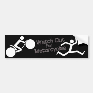 Autocollant De Voiture Observez pour Motocycles - B/W