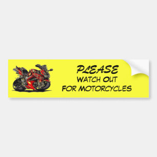 Autocollant De Voiture Observez SVP pour des motos