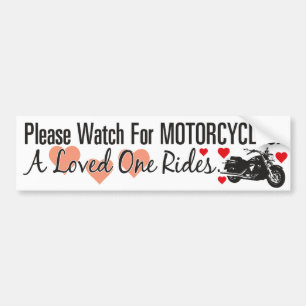 Autocollant De Voiture Observez svp pour des motos - croiseur