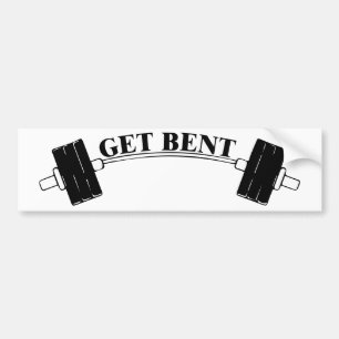 Autocollant De Voiture Obtenez le T-shirt coudé d'haltère