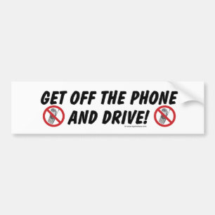 Autocollant De Voiture Obtenez outre du téléphone et conduisez