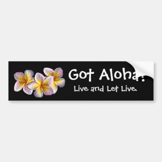 Autocollant De Voiture "Obtenu Aloha ? "- Adhésif pour pare-chocs