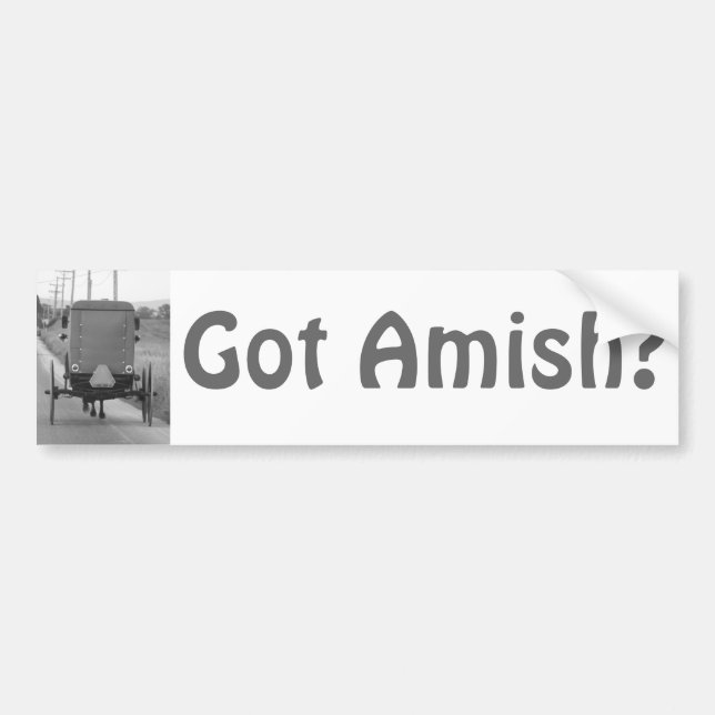 Autocollant De Voiture Obtenu amish ? (Devant)