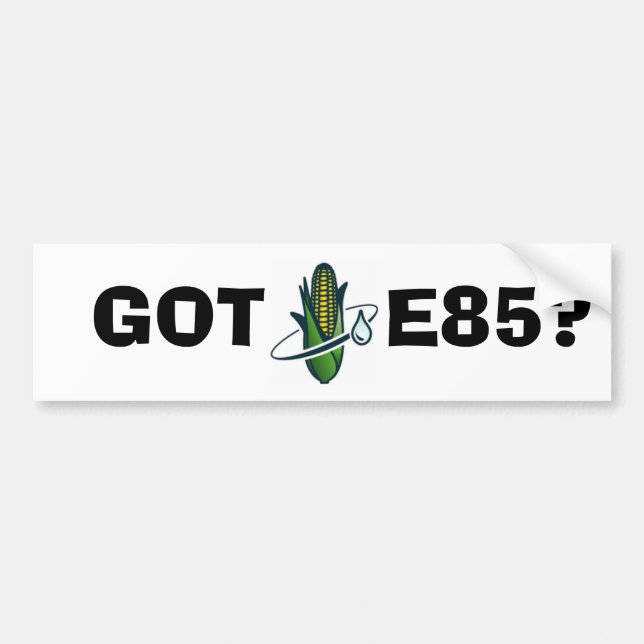 AUTOCOLLANT DE VOITURE OBTENU, E85 ? (Devant)