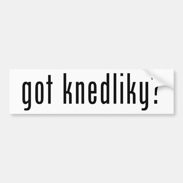 Autocollant De Voiture obtenu knedliky ? (Devant)