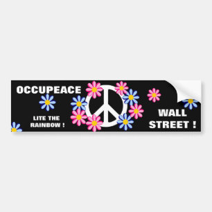 AUTOCOLLANT DE VOITURE OCCUPEACE WALL STREET ! LITE LA COUPE DE PLUIE