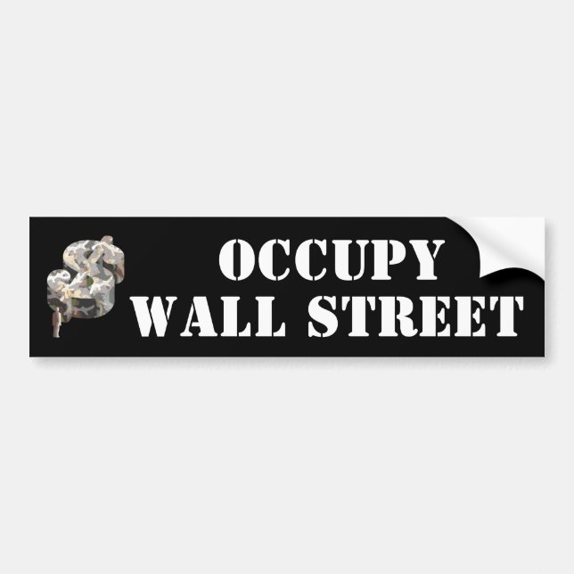 Autocollant De Voiture Occupez Wall Street (Devant)