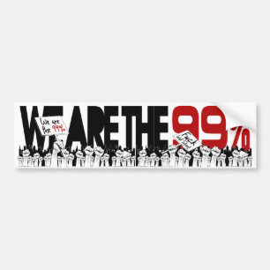 Autocollant De Voiture Occupez Wall Street - nous sommes les 99%
