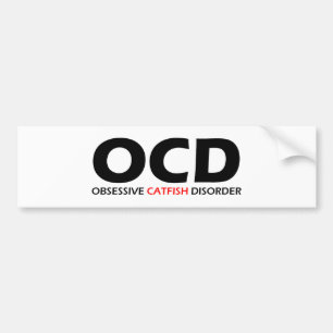 Autocollant De Voiture OCD - Trouble Obsessionnel du poisson de chat