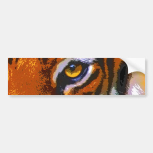 AUTOCOLLANT DE VOITURE OEIL DE TIGRE