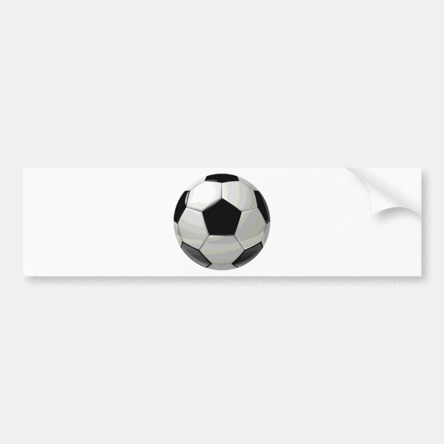 Autocollant De Voiture Oeuvre de soccer unique (Devant)