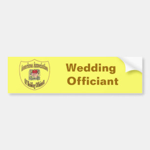 Autocollant De Voiture Officier Mariage AAWO