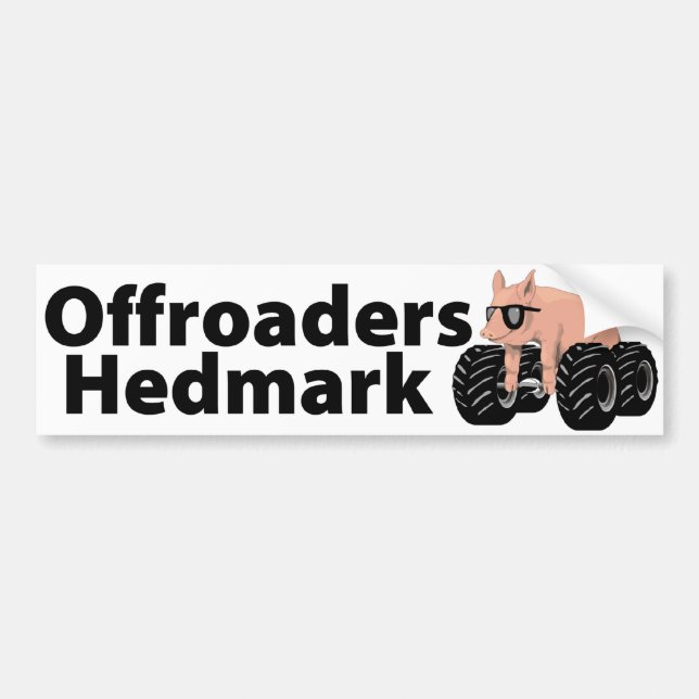 Autocollant De Voiture Offroaders Hedmark - blanc d'adhésif pour (Devant)