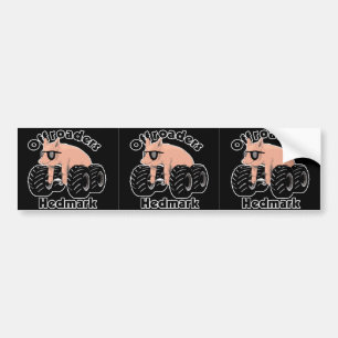 Autocollant De Voiture Offroaders Hedmark - noir de 3 logos