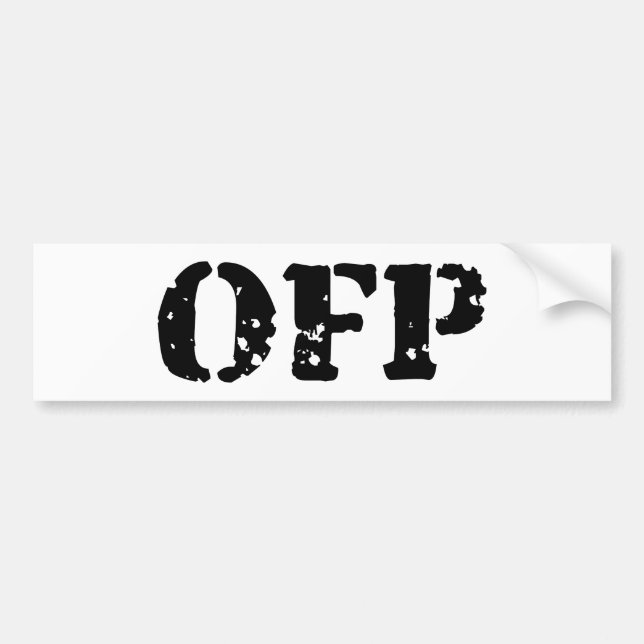 AUTOCOLLANT DE VOITURE OFP (Devant)