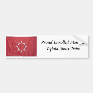 Autocollant De Voiture Oglala_Sioux, MemberOglala inscrit fier Sioux…
