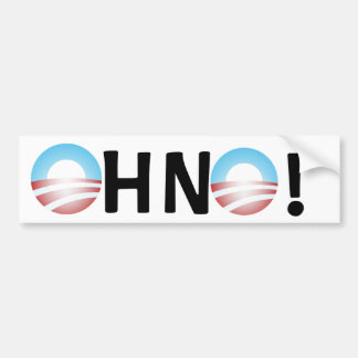Autocollant De Voiture Oh aucun anti Obama
