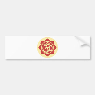 Autocollant De Voiture ohm de fleur de lotus